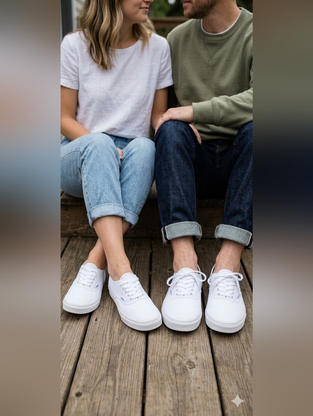 Vans White Canvas Low-Top Sneakers